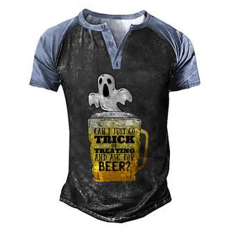 Cute Halloween Funny Halloween Day Trick Or Treating Beer Funny Graphic Design Printed Casual Daily Basic Men's Henley Shirt Raglan Sleeve 3D Print T-shirt - Thegiftio UK
