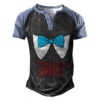Cute Halloween Funny Halloween Day Tweedle Dee Costume Graphic Design Printed Casual Daily Basic Men's Henley Shirt Raglan Sleeve 3D Print T-shirt - Thegiftio UK