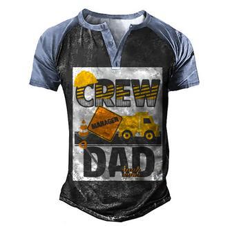 Dad Crew Manager T Limited Men's Henley Shirt Raglan Sleeve 3D Print T-shirt - Thegiftio UK