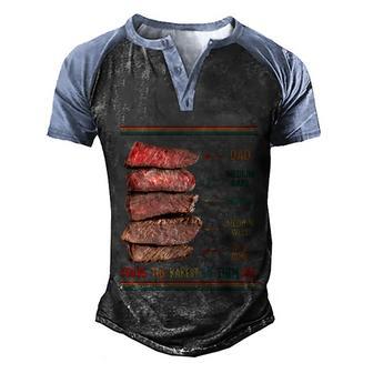 Dad Youre The Rarest Of Them All Grilling Dad Fathers Day Gift Graphic Design Printed Casual Daily Basic Men's Henley Shirt Raglan Sleeve 3D Print T-shirt - Thegiftio UK