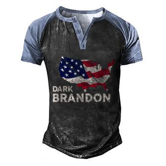 Dark Brandon V2 Men's Henley Shirt Raglan Sleeve 3D Print T-shirt - Thegiftio UK