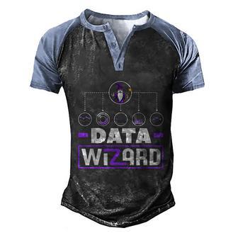 Data Analytics Data Wizard Engineering Business Intelligence Graphic Design Printed Casual Daily Basic Men's Henley Shirt Raglan Sleeve 3D Print T-shirt - Thegiftio UK