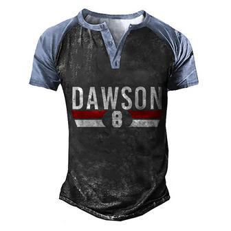 Dawson 8 Vintage Baseball Player Graphic Design Printed Casual Daily Basic Men's Henley Shirt Raglan Sleeve 3D Print T-shirt - Thegiftio UK