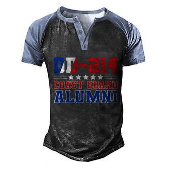 Dd214 Coast Guard Alumni Veteran Veteran Day Army Graphic Design Printed Casual Daily Basic Men's Henley Shirt Raglan Sleeve 3D Print T-shirt - Thegiftio UK