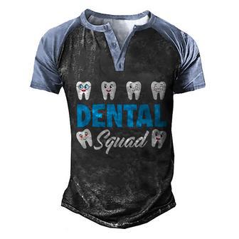Dental Squad Funny Dental Assistant Dental Hygienist Great Gift Graphic Design Printed Casual Daily Basic Men's Henley Shirt Raglan Sleeve 3D Print T-shirt - Thegiftio UK