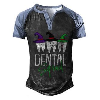 Dental Squad Halloween Costume Dentist Assistant Hygienist Cute Gift Graphic Design Printed Casual Daily Basic Men's Henley Shirt Raglan Sleeve 3D Print T-shirt - Thegiftio UK