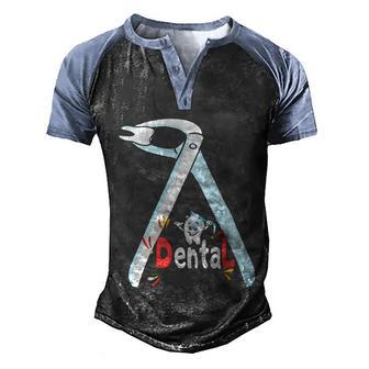 Dental Tooth For Hygienist Dentist Assistant Great Gift Graphic Design Printed Casual Daily Basic Men's Henley Shirt Raglan Sleeve 3D Print T-shirt - Thegiftio UK