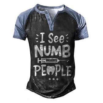 Dentist Dental Assistant Dental Hygienist Funny Gift Graphic Design Printed Casual Daily Basic Men's Henley Shirt Raglan Sleeve 3D Print T-shirt - Thegiftio UK