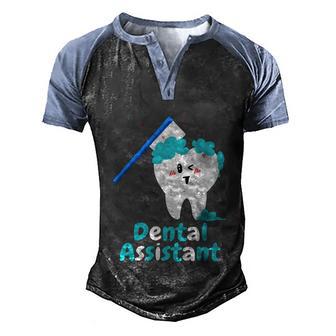 Dentist Dental Assistant Dental Hygienist Gift Graphic Design Printed Casual Daily Basic V5 Men's Henley Shirt Raglan Sleeve 3D Print T-shirt - Thegiftio UK