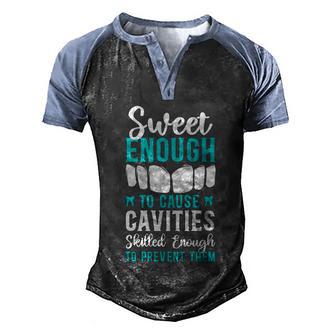 Dentist Dental Assistant Hygienist Gift Graphic Design Printed Casual Daily Basic V12 Men's Henley Shirt Raglan Sleeve 3D Print T-shirt - Thegiftio UK