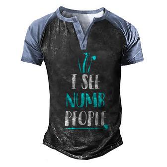 Dentist Dental Assistant Hygienist Gift Graphic Design Printed Casual Daily Basic V13 Men's Henley Shirt Raglan Sleeve 3D Print T-shirt - Thegiftio UK