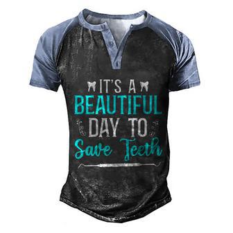 Dentist Dental Assistant Hygienist Gift Graphic Design Printed Casual Daily Basic V8 Men's Henley Shirt Raglan Sleeve 3D Print T-shirt - Thegiftio UK
