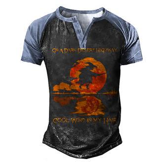 Desert Highway Witch Halloween Men's Henley Shirt Raglan Sleeve 3D Print T-shirt - Thegiftio UK
