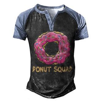 Donut Squad Funny Tasty Lover Fast Food Cafe Truck Gift Men's Henley Shirt Raglan Sleeve 3D Print T-shirt - Thegiftio UK