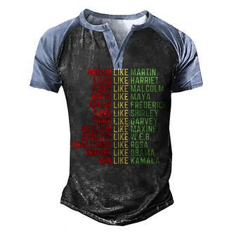 Dream Like Martin Men Women Boys Girls Black History Month Men's Henley Shirt Raglan Sleeve 3D Print T-shirt - Thegiftio UK