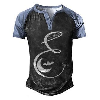 E Name Charater Spider Halloween Quote Graphic Design Printed Casual Daily Basic Men's Henley Shirt Raglan Sleeve 3D Print T-shirt - Thegiftio UK