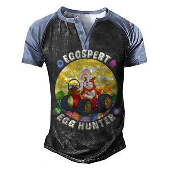 Easter Guinea Pig Lover Egg Truck Eggspert Egg Hunter Girls Men's Henley Shirt Raglan Sleeve 3D Print T-shirt - Thegiftio UK