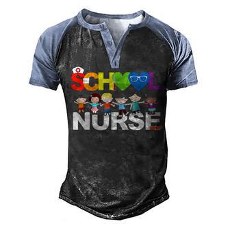 Elementary School Registered Nurse Nursing Nurse Week 2022 Men's Henley Shirt Raglan Sleeve 3D Print T-shirt - Thegiftio UK