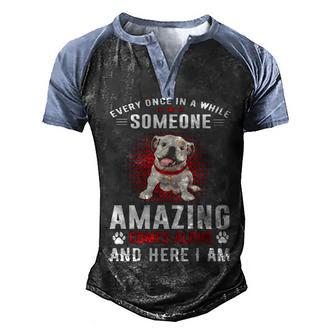 Every Once In A While Someone Amazing Comes Along And Here I Am Pug Dog T Men's Henley Shirt Raglan Sleeve 3D Print T-shirt - Thegiftio UK