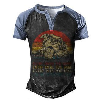 Every Snack You Make Pitbull Dog Dog Mom Dog Dad Pit Bull Men's Henley Shirt Raglan Sleeve 3D Print T-shirt - Thegiftio UK