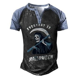 Everyday Is Halloween Graphic Design Printed Casual Daily Basic Men's Henley Shirt Raglan Sleeve 3D Print T-shirt - Thegiftio UK