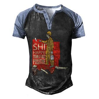 Exorcism Graphic Design Printed Casual Daily Basic Men's Henley Shirt Raglan Sleeve 3D Print T-shirt - Thegiftio UK