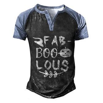 Fab Boo Lous Halloween Quote Graphic Design Printed Casual Daily Basic V2 Men's Henley Shirt Raglan Sleeve 3D Print T-shirt - Thegiftio UK