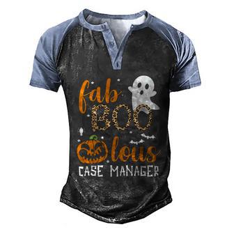 Faboolous Case Manager Halloween Ghost Graphic Design Printed Casual Daily Basic Men's Henley Shirt Raglan Sleeve 3D Print T-shirt - Thegiftio UK