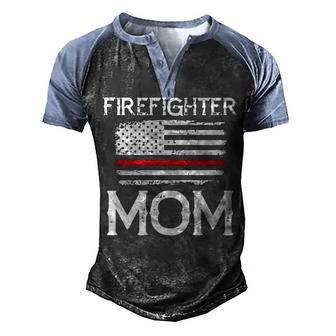 Firefighter Mom Gift T Graphic Design Printed Casual Daily Basic Men's Henley Shirt Raglan Sleeve 3D Print T-shirt - Thegiftio UK