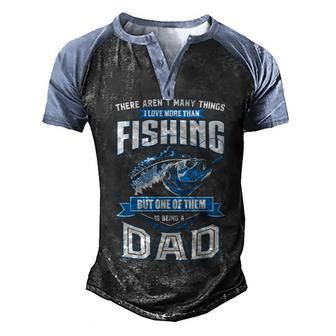 Fishing Dad V2 Men's Henley Shirt Raglan Sleeve 3D Print T-shirt - Seseable