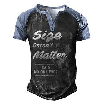 Fishing - Size Doesnt Matter Men's Henley Shirt Raglan Sleeve 3D Print T-shirt - Seseable