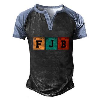 FJB Periodic Table Vintage Pro America Graphic Design Printed Casual Daily Basic Men's Henley Shirt Raglan Sleeve 3D Print T-shirt - Thegiftio UK