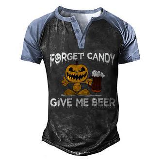 Forget Candy Give Me Beer Graphic Design Printed Casual Daily Basic Men's Henley Shirt Raglan Sleeve 3D Print T-shirt - Thegiftio UK