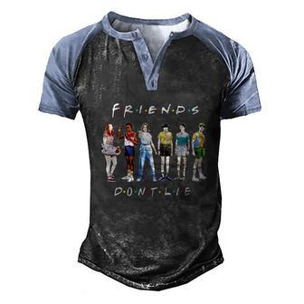 Fr Dont Lie St Mix Friends Quote Funny Graphic Design Printed Casual Daily Basic Men's Henley Shirt Raglan Sleeve 3D Print T-shirt - Thegiftio UK