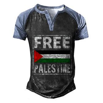 Free Palestine Flag Graphic Gift Graphic Design Printed Casual Daily Basic Men's Henley Shirt Raglan Sleeve 3D Print T-shirt - Thegiftio UK