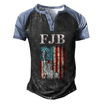 Funny Anti Biden Fjb Anti Biden Impeach 46 Men's Henley Shirt Raglan Sleeve 3D Print T-shirt - Monsterry AU