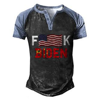 Funny Anti Biden Fjb Bare Shelves Bareshelves Biden Sucks Political Humor Men's Henley Shirt Raglan Sleeve 3D Print T-shirt - Monsterry UK