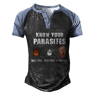Funny Anti Biden Fjb Bareshelves Political Humor President Men's Henley Shirt Raglan Sleeve 3D Print T-shirt - Monsterry