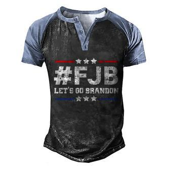 Funny Anti Biden Fjb Let Go Brandon Lets Go Brandon Brandon Flag Brandon B Men's Henley Shirt Raglan Sleeve 3D Print T-shirt - Monsterry AU