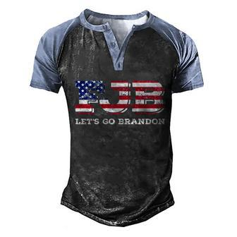 Funny Anti Biden Fjb Lets Go Brandon Men's Henley Shirt Raglan Sleeve 3D Print T-shirt - Monsterry CA