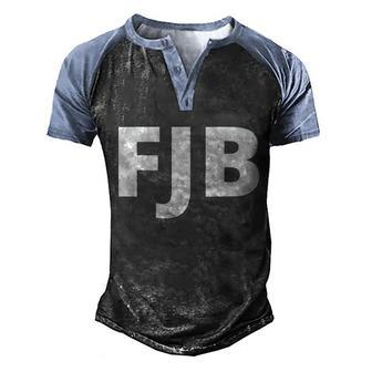 Funny Anti Biden Fjb Pro America F Biden Fjb V2 Men's Henley Shirt Raglan Sleeve 3D Print T-shirt - Monsterry AU