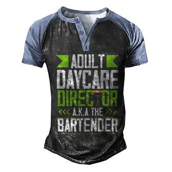 Funny Bar Or Bartender Adult Daycare Or Bartender Meaningful Gift Graphic Design Printed Casual Daily Basic Men's Henley Shirt Raglan Sleeve 3D Print T-shirt - Thegiftio UK