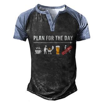 Funny Bbq Shirts Coffee Grilling Beer Adult Humor Graphic Design Printed Casual Daily Basic Men's Henley Shirt Raglan Sleeve 3D Print T-shirt - Thegiftio UK