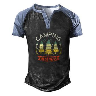 Funny Camp Family Camping Trip Camper Matching Group Men's Henley Shirt Raglan Sleeve 3D Print T-shirt - Thegiftio UK