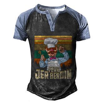 Funny Chef Ferk Jer Berdin Vintage Graphic Design Printed Casual Daily Basic Men's Henley Shirt Raglan Sleeve 3D Print T-shirt - Thegiftio UK
