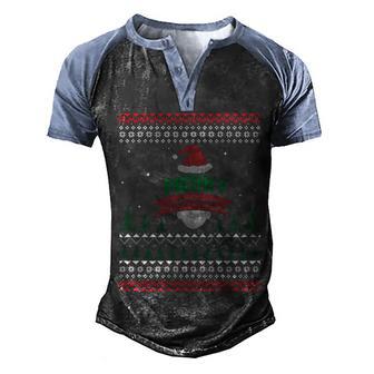 Funny Christmas Ugly Christmas Sweater Graphic Design Printed Casual Daily Basic V3 Men's Henley Shirt Raglan Sleeve 3D Print T-shirt - Thegiftio UK