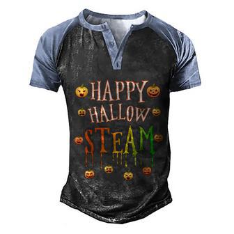 Funny Hallow Steam Halloween For Teachers And Students Graphic Design Printed Casual Daily Basic Men's Henley Shirt Raglan Sleeve 3D Print T-shirt - Thegiftio UK