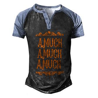 Funny Halloween Amuck Witch Halloween Broom Halloween Gift Graphic Design Printed Casual Daily Basic Men's Henley Shirt Raglan Sleeve 3D Print T-shirt - Thegiftio UK