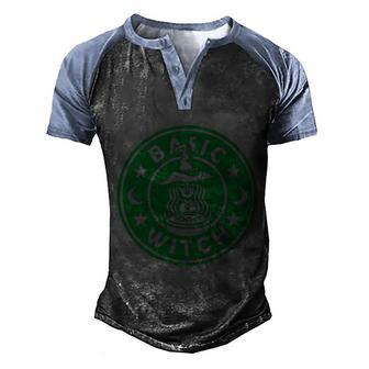 Funny Halloween Basic Witch Die Halloween Funny Graphic Design Printed Casual Daily Basic Men's Henley Shirt Raglan Sleeve 3D Print T-shirt - Thegiftio UK