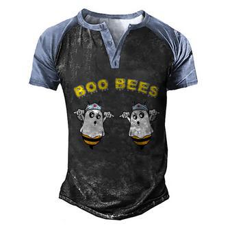 Funny Halloween Boo Bees Costume Nurse Halloween Graphic Design Printed Casual Daily Basic Men's Henley Shirt Raglan Sleeve 3D Print T-shirt - Thegiftio UK